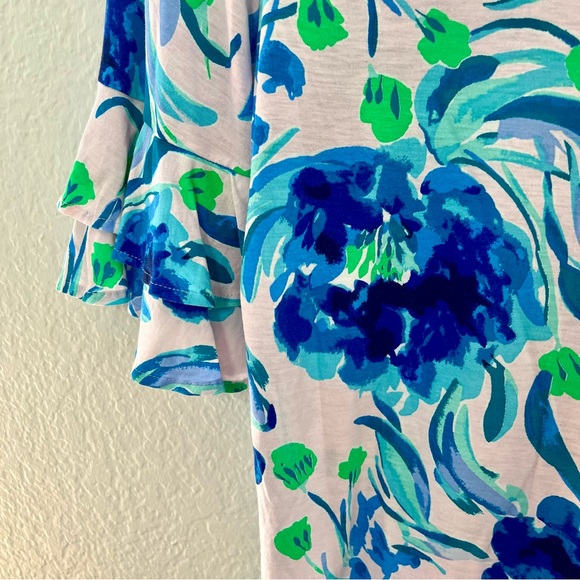 Lilly Pulitzer Lula Top Pink Tropics Sweet Pea Size Medium - Picture 11 of 11